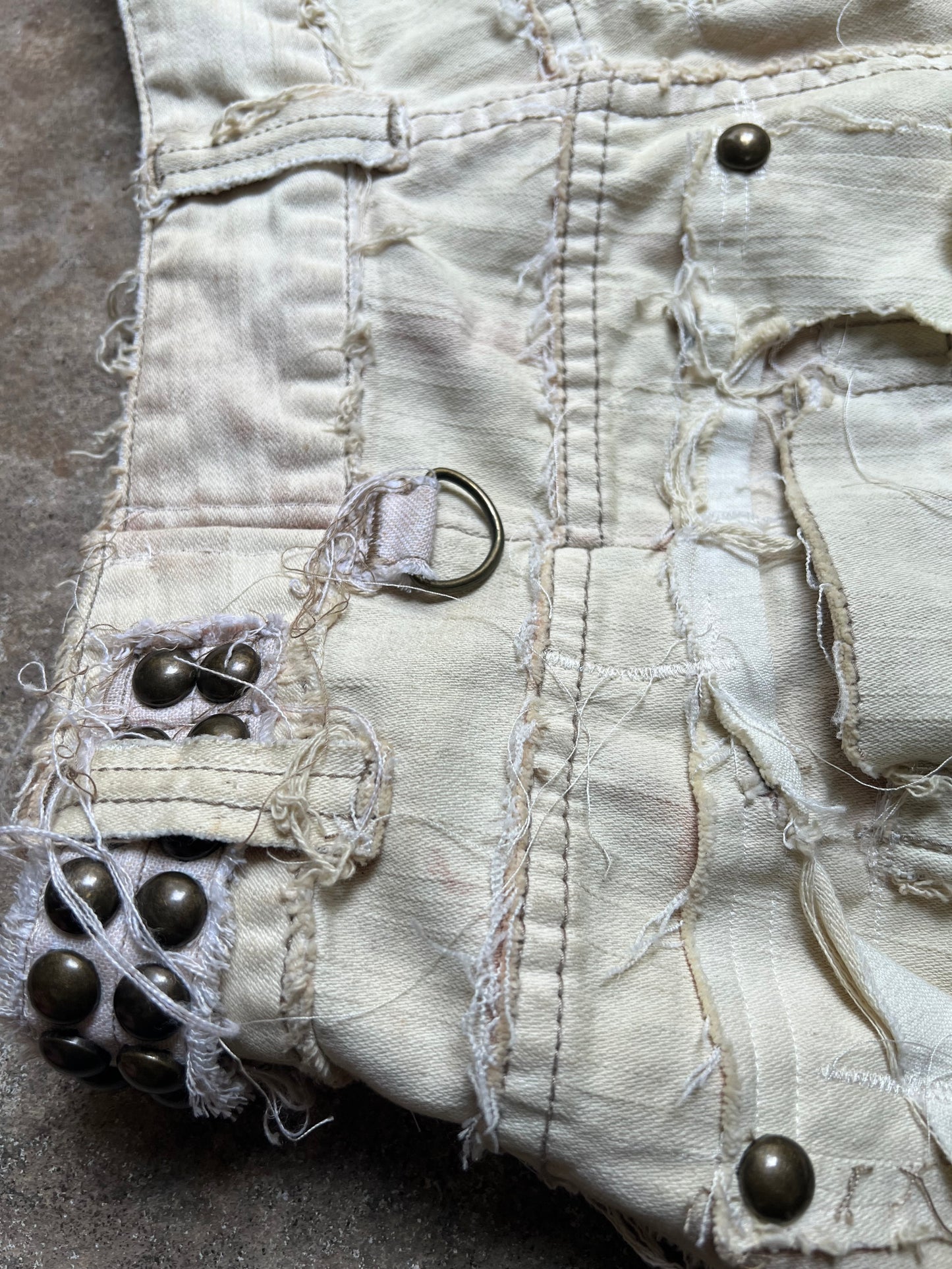 STUDDED OSTRICH FEATHER SKIRT