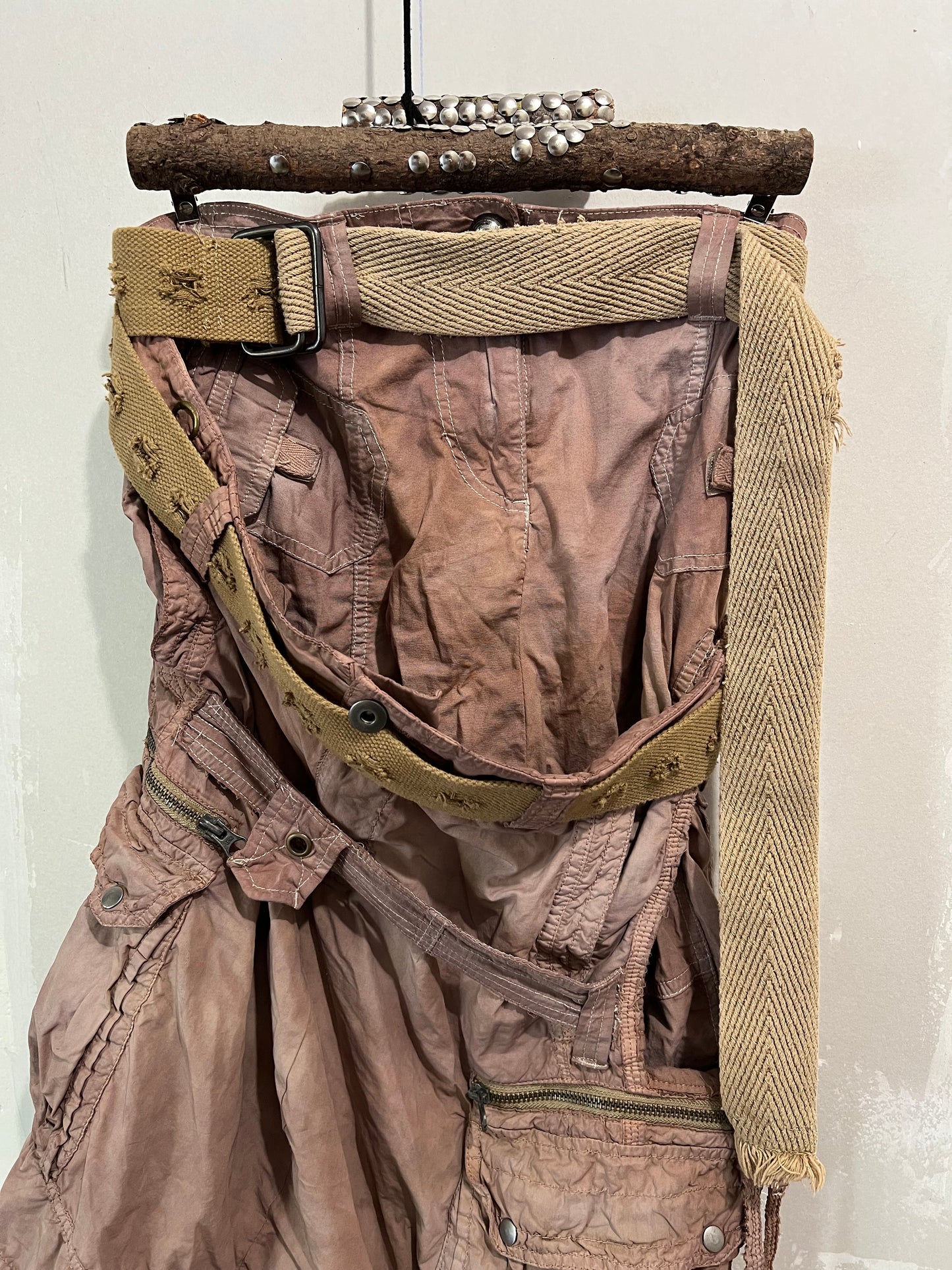 DECONSTRUCTED CARGO WRAP SKIRT