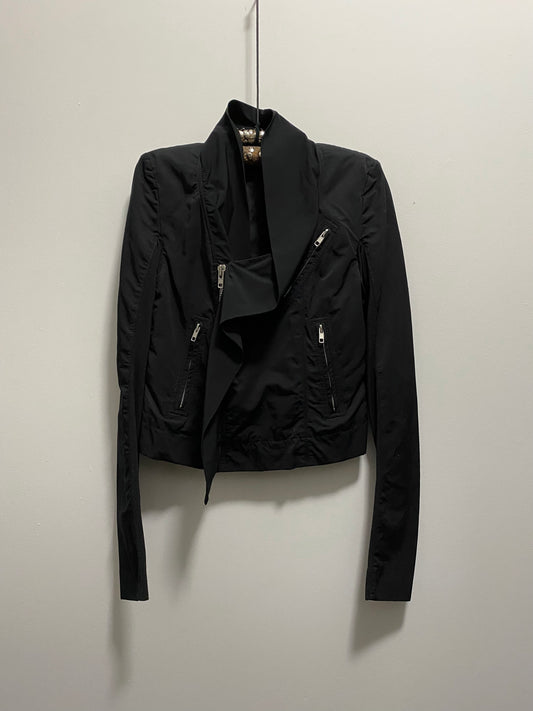 RICK OWENS DRAPED MOTO JACKET