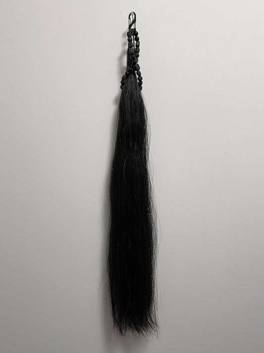 BLACK HORSE TAIL ADORNMENT