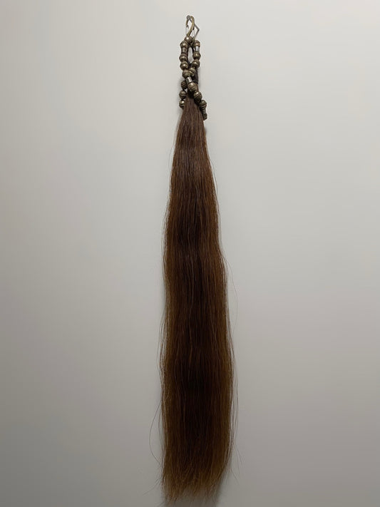 BROWN HORSE TAIL ADORNMENT