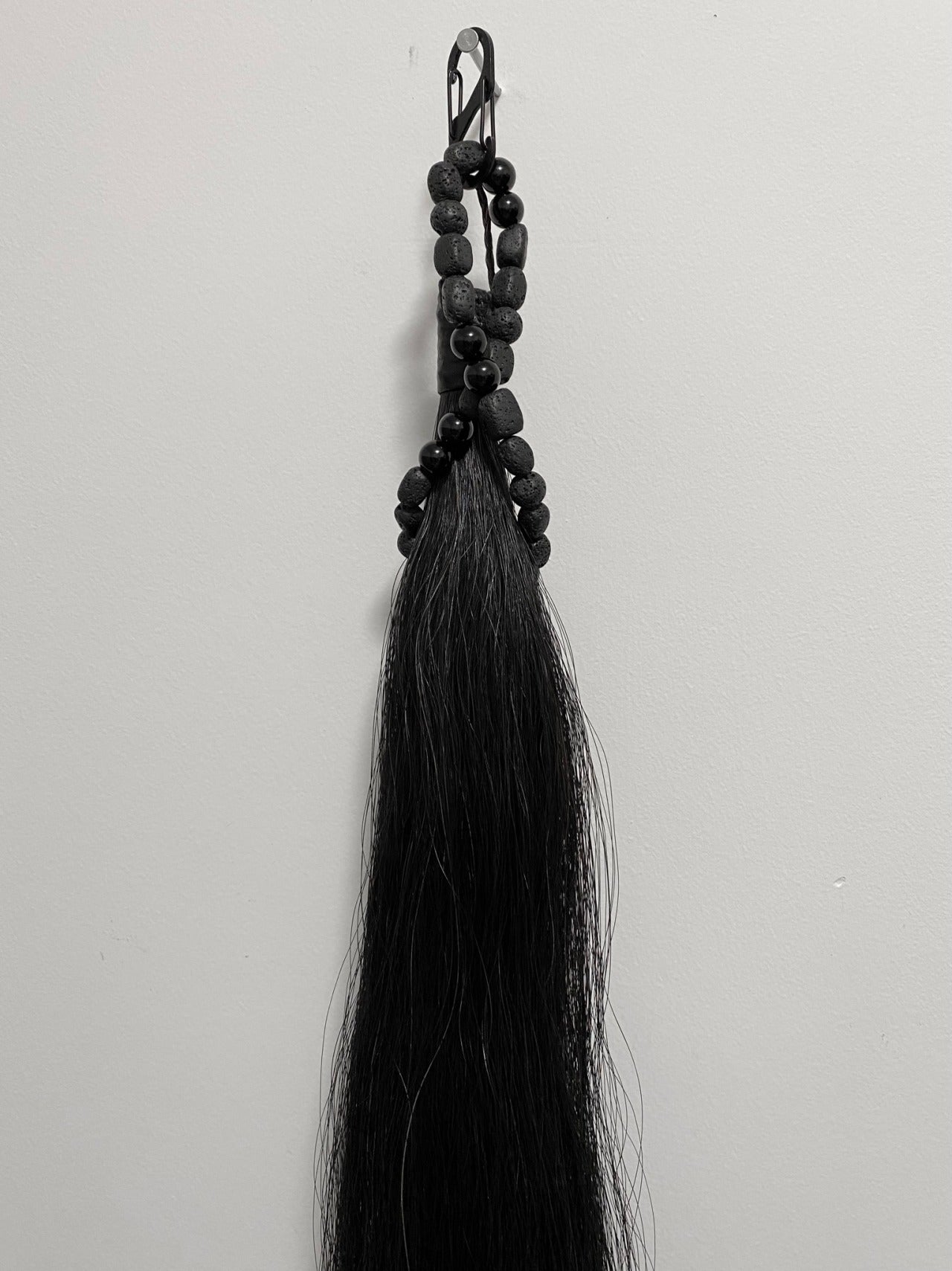 BLACK HORSE TAIL ADORNMENT