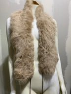 BEIGE SHEARLING WRAP STOLE