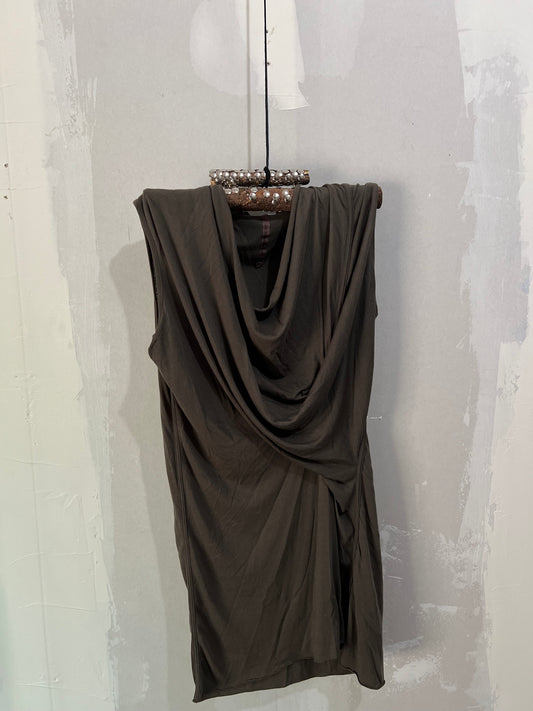 RICK OWENS LILIES DRAPED JERSEY COWL TOP
