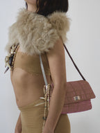 CHANEL IRIDESCENT QUILTED NYLON FLAP SHOULDER BAG