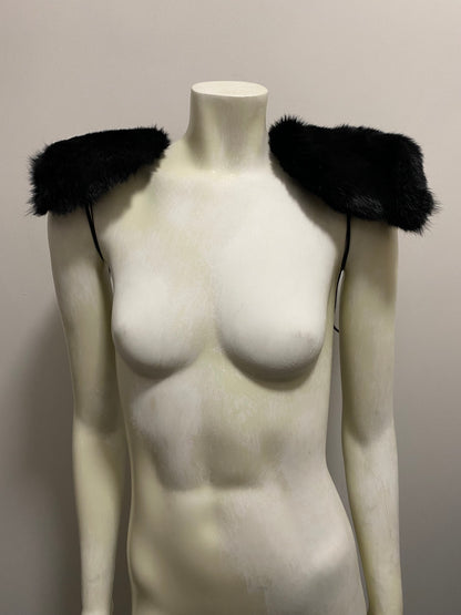 FUR SHOULDER PADS