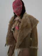 CROPPED SHEARLING JACKET