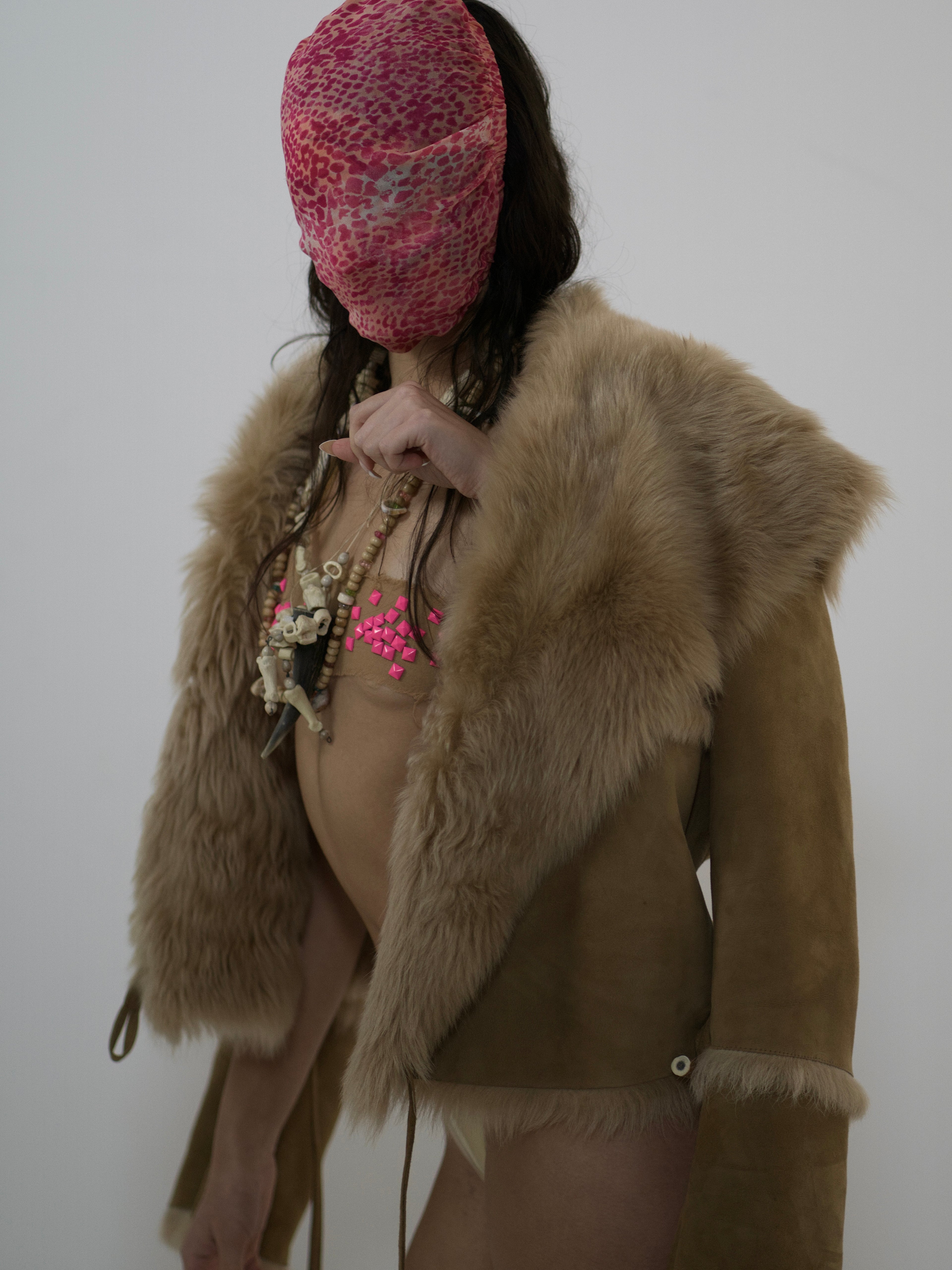 CROPPED SHEARLING JACKET