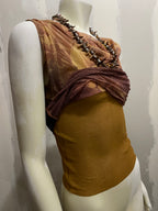 PLEIN SUD TRIBAL PRINT MESH TOP