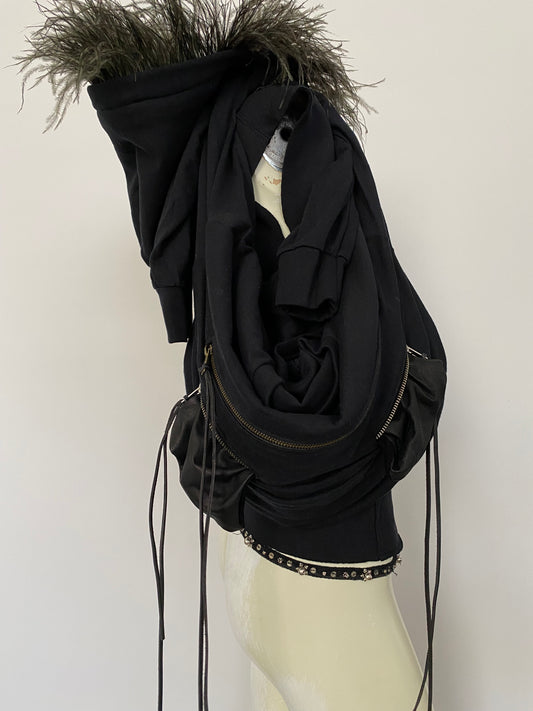 CONVERTIBLE MULTI-ZIP SHIRT BAG