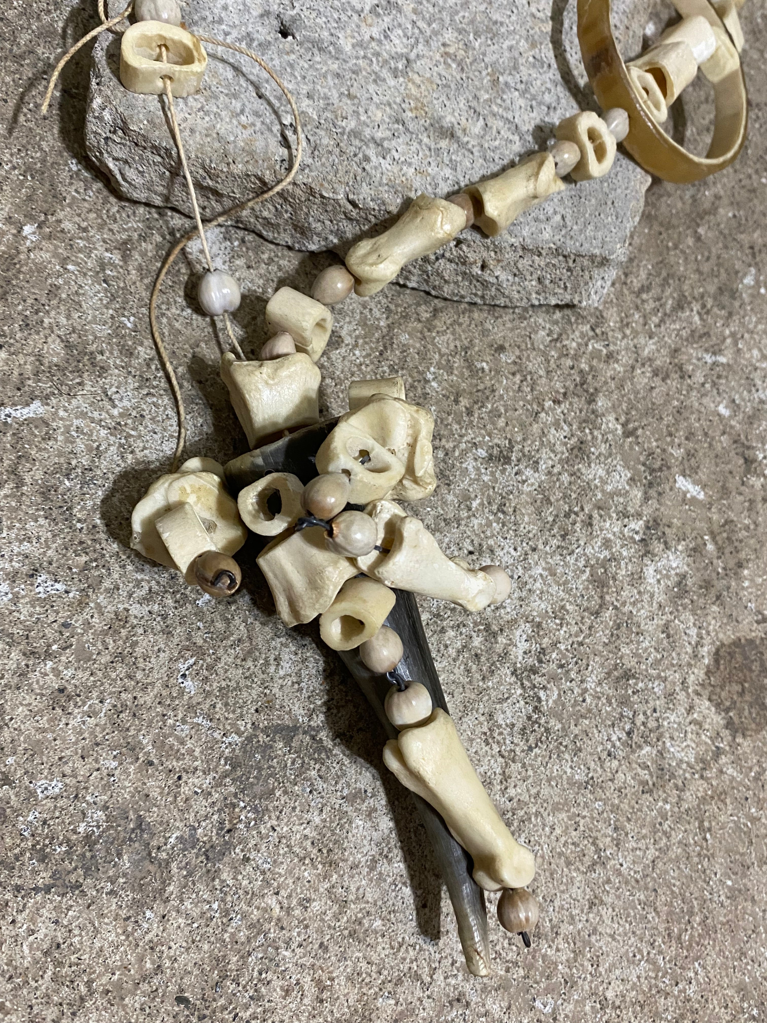 BONE AND HORN NECKLACE