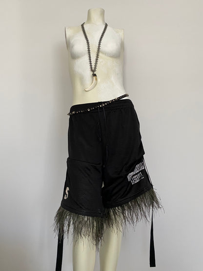 OSTRICH TRIM ACTIVE SHORTS