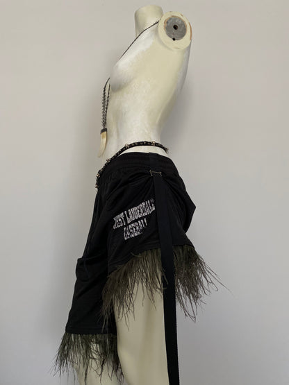 OSTRICH TRIM ACTIVE SHORTS