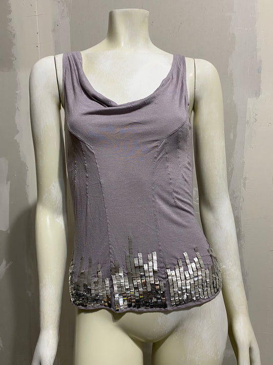 CHRISTIAN DIOR EMBELLISHED TANK