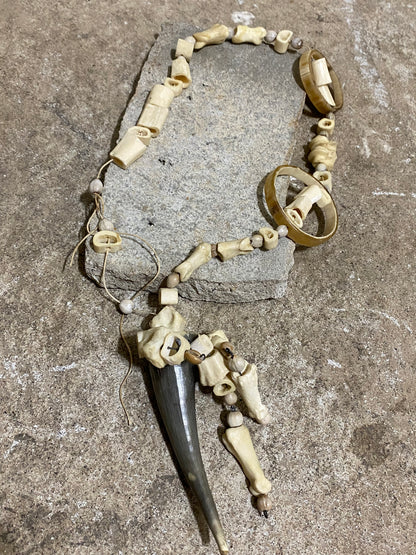 BONE AND HORN NECKLACE
