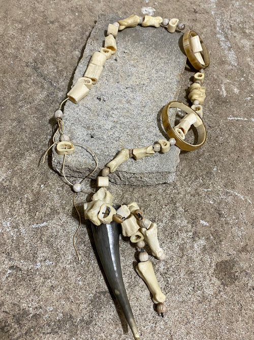 BONE AND HORN NECKLACE