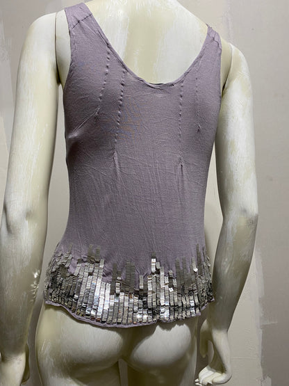 CHRISTIAN DIOR EMBELLISHED TANK