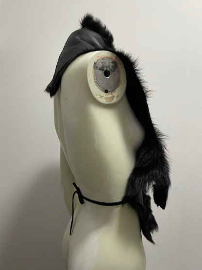BLACK LAMB WRAP STOLE