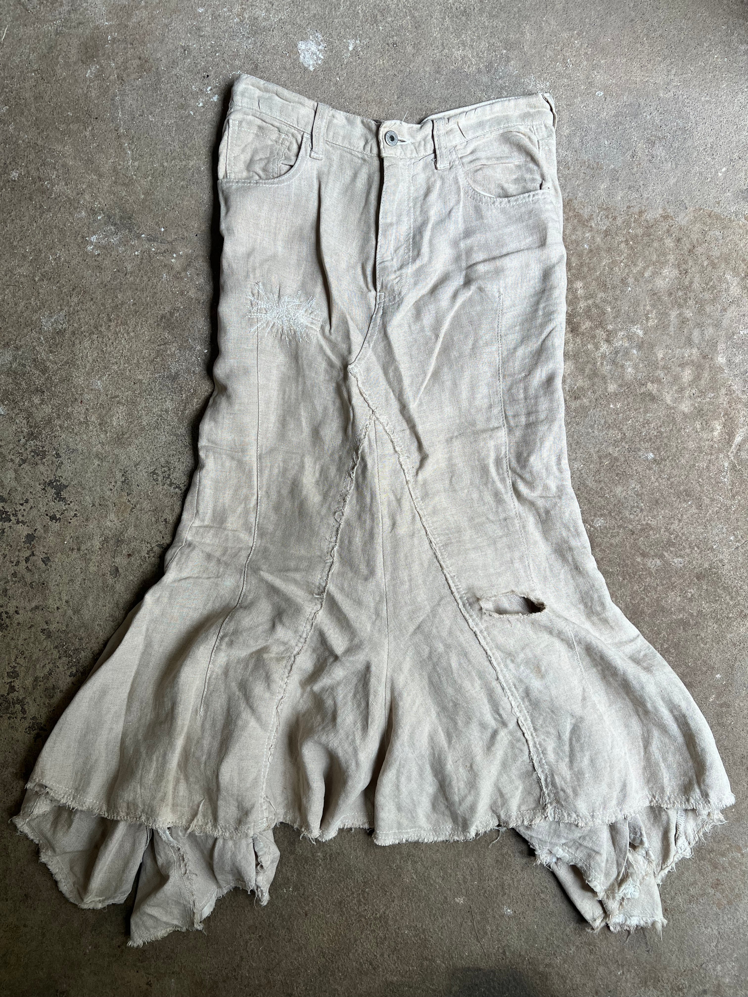JUNYA WATANABE COMME DES GARÇONS LINEN SKIRT