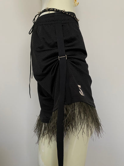OSTRICH TRIM ACTIVE SHORTS