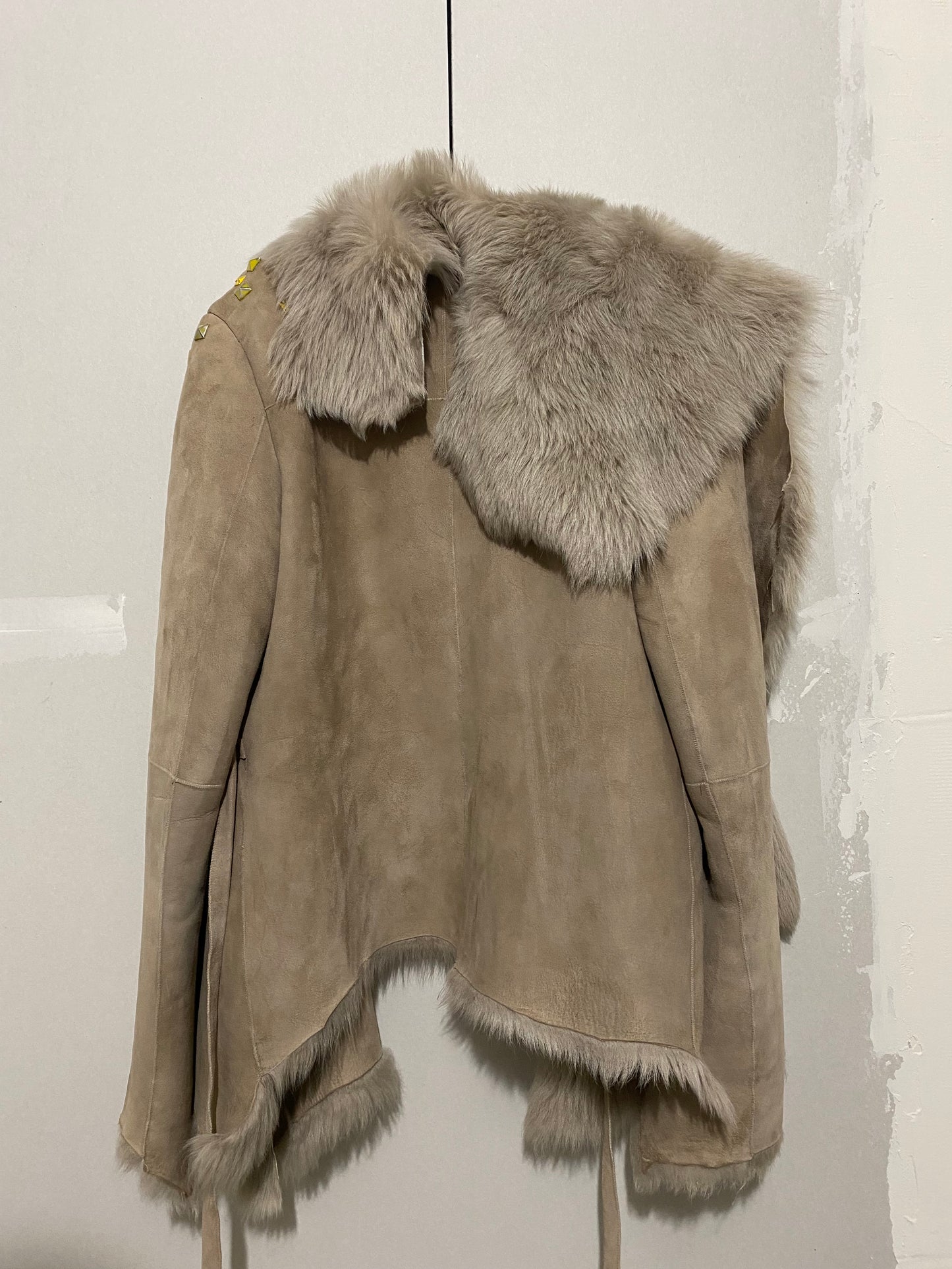 STUDDED SHEARLING JACKET