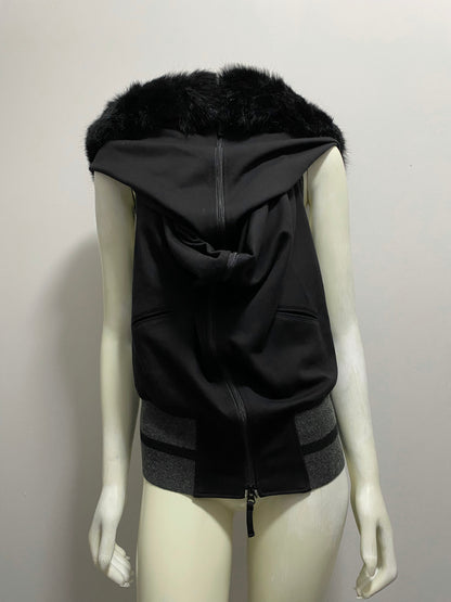 JEAN PAUL GAULTIER OPEN BACK DOUBLE ZIP VEST