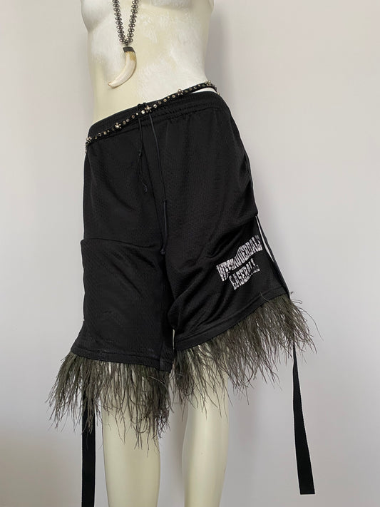 OSTRICH TRIM ACTIVE SHORTS