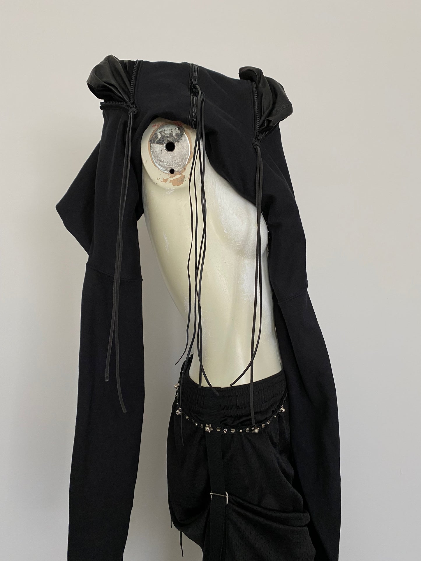 CONVERTIBLE MULTI-ZIP SWEATER BAG