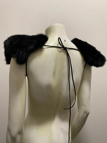 FUR SHOULDER PADS