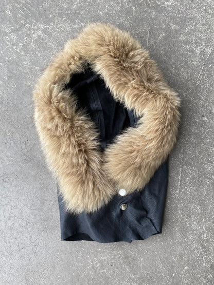LEATHER AND FUR HOOD 02