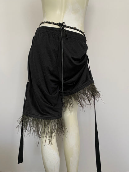 OSTRICH TRIM ACTIVE SHORTS