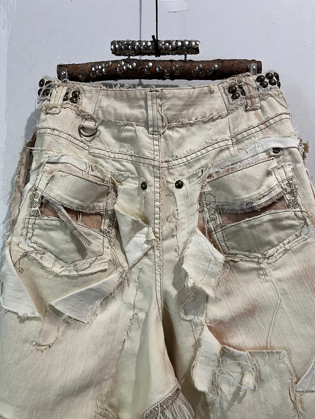 STUDDED OSTRICH FEATHER SKIRT