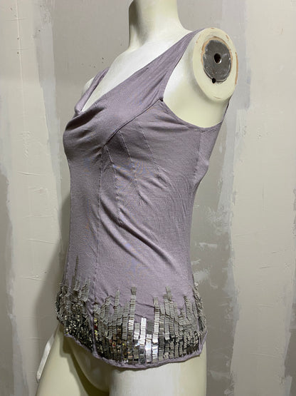 CHRISTIAN DIOR EMBELLISHED TANK