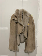 STUDDED SHEARLING JACKET