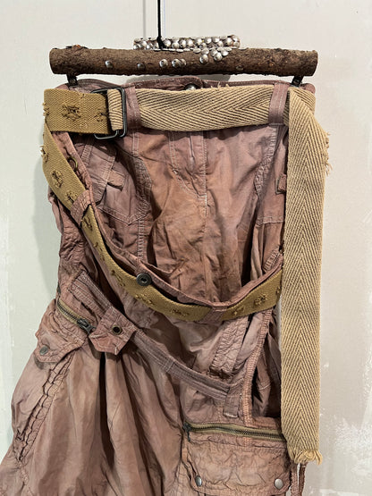 DECONSTRUCTED CARGO WRAP SKIRT