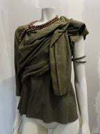 JUNYA WATANABE COMME DES GARÇONS MAN VERSATILE BEADED BLOUSE