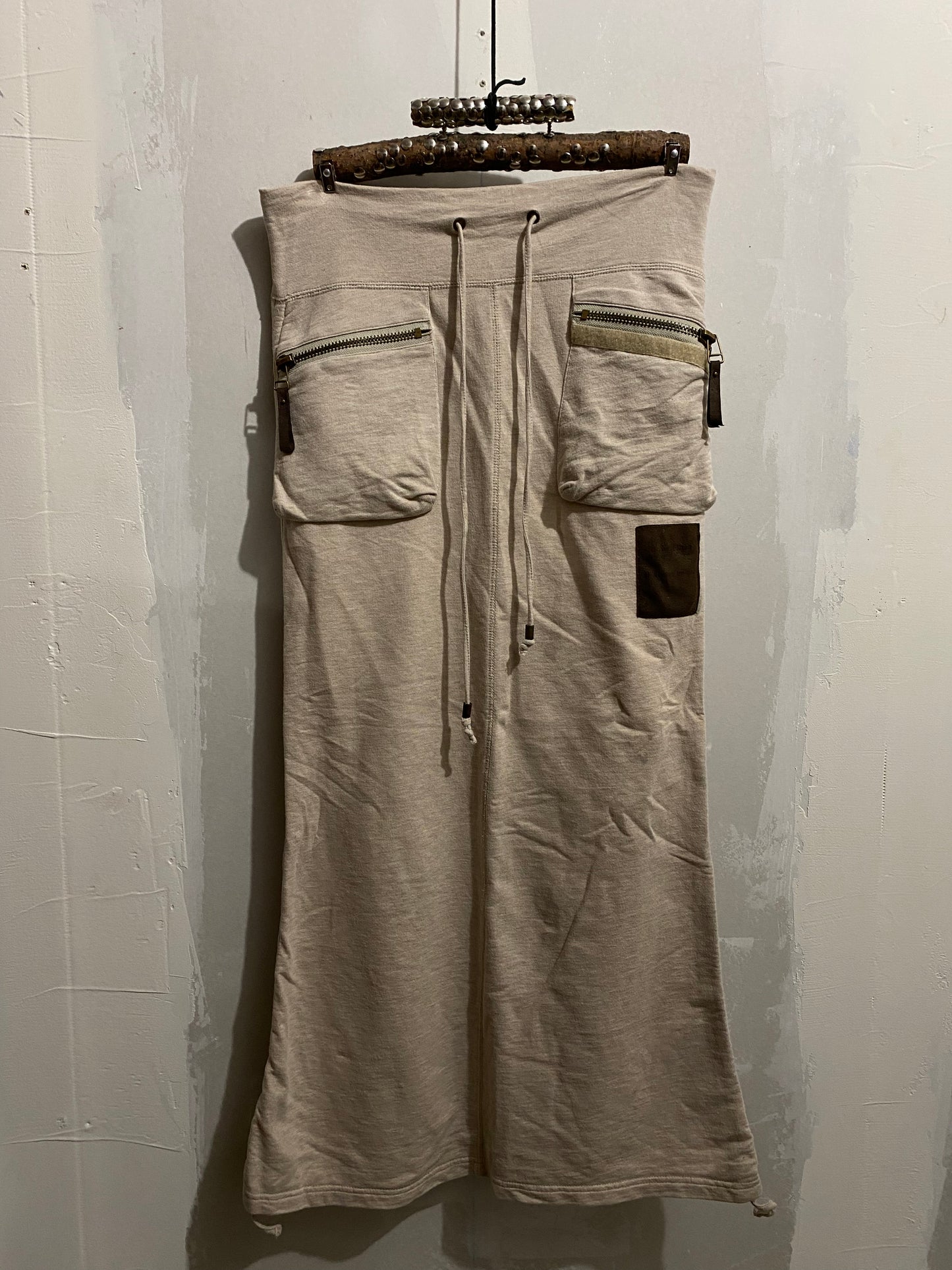 JAPANESE LABEL JERSEY CARGO SKIRT