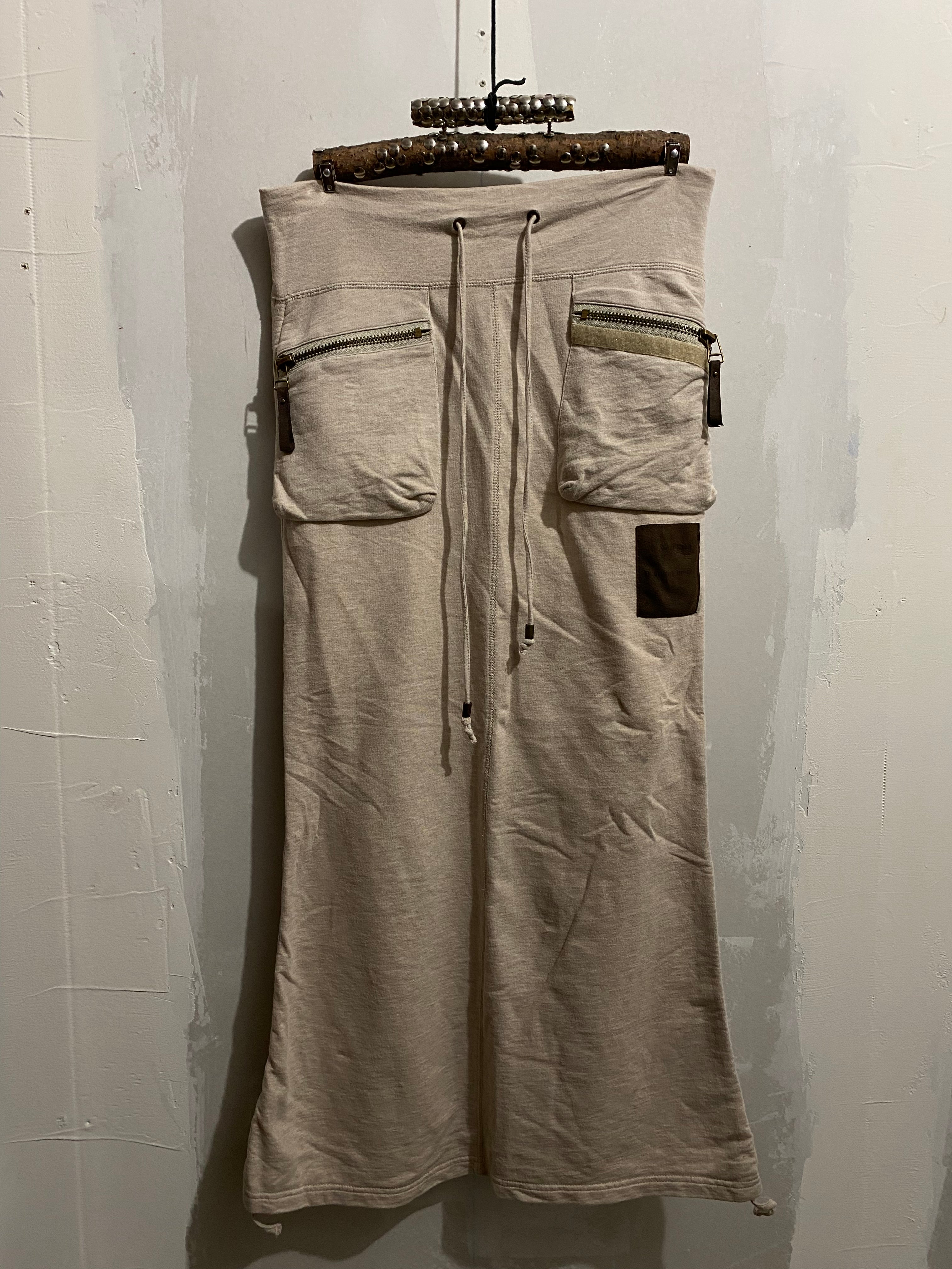JAPANESE LABEL JERSEY CARGO SKIRT