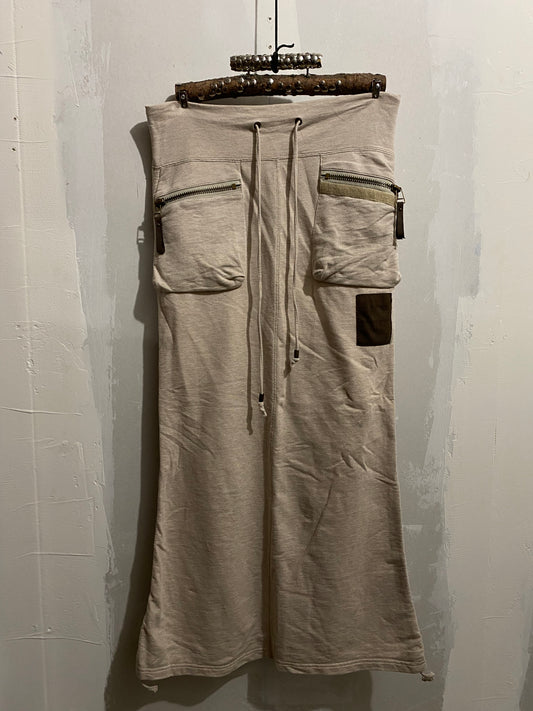 JAPANESE LABEL JERSEY CARGO SKIRT