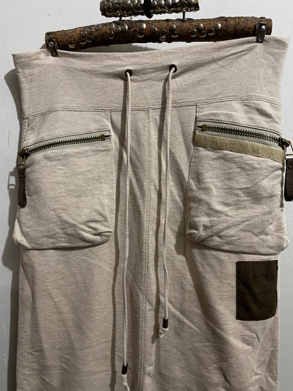 JAPANESE LABEL JERSEY CARGO SKIRT