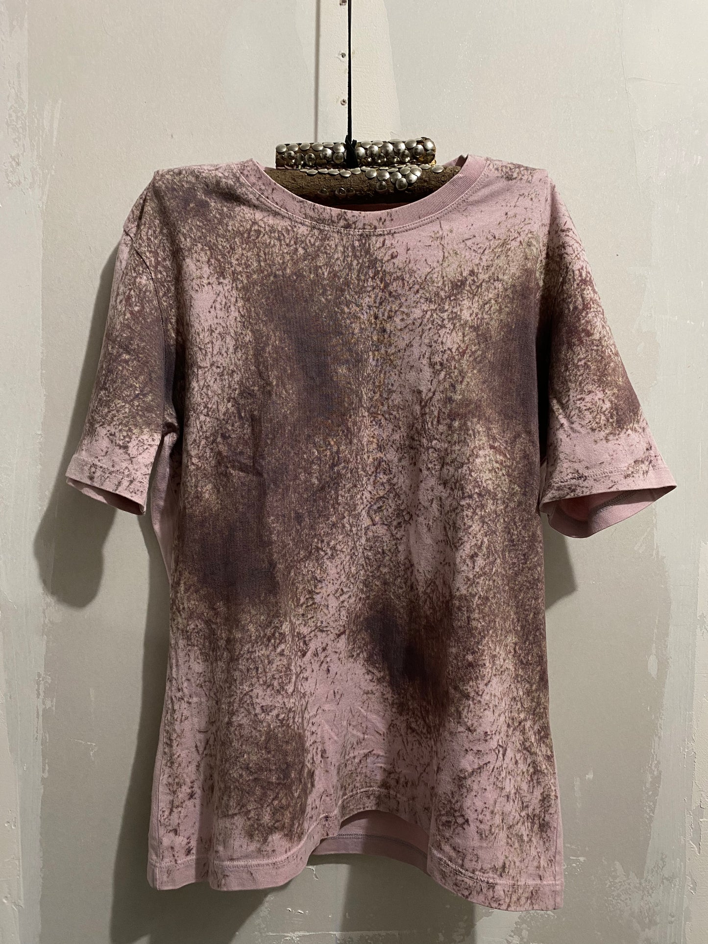 ISSEY MIYAKE PINK DIRT GRAPHIC SHIRT