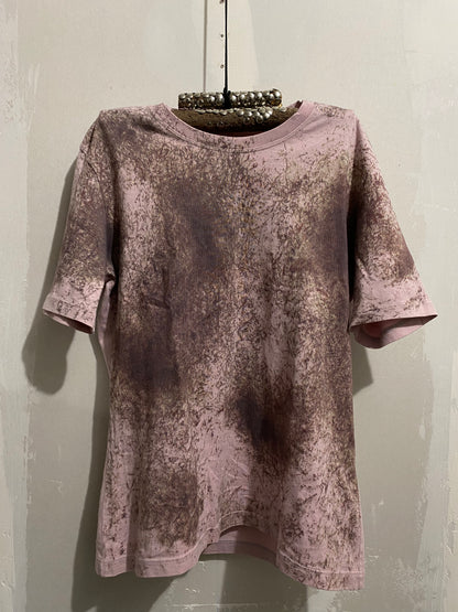 ISSEY MIYAKE PINK DIRT GRAPHIC SHIRT