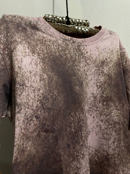 ISSEY MIYAKE PINK DIRT GRAPHIC SHIRT