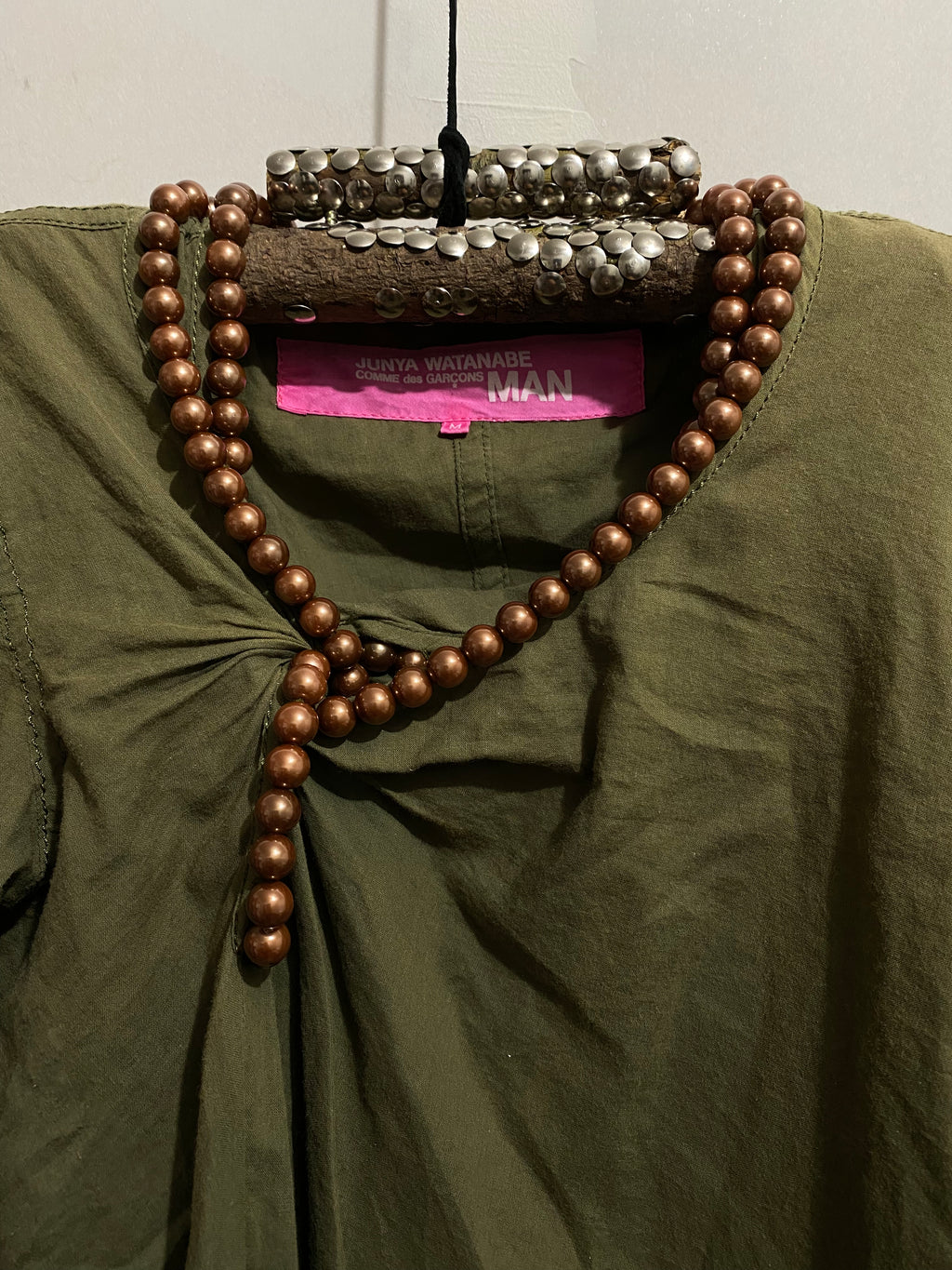 JUNYA WATANABE COMME DES GARÇONS MAN VERSATILE BEADED BLOUSE