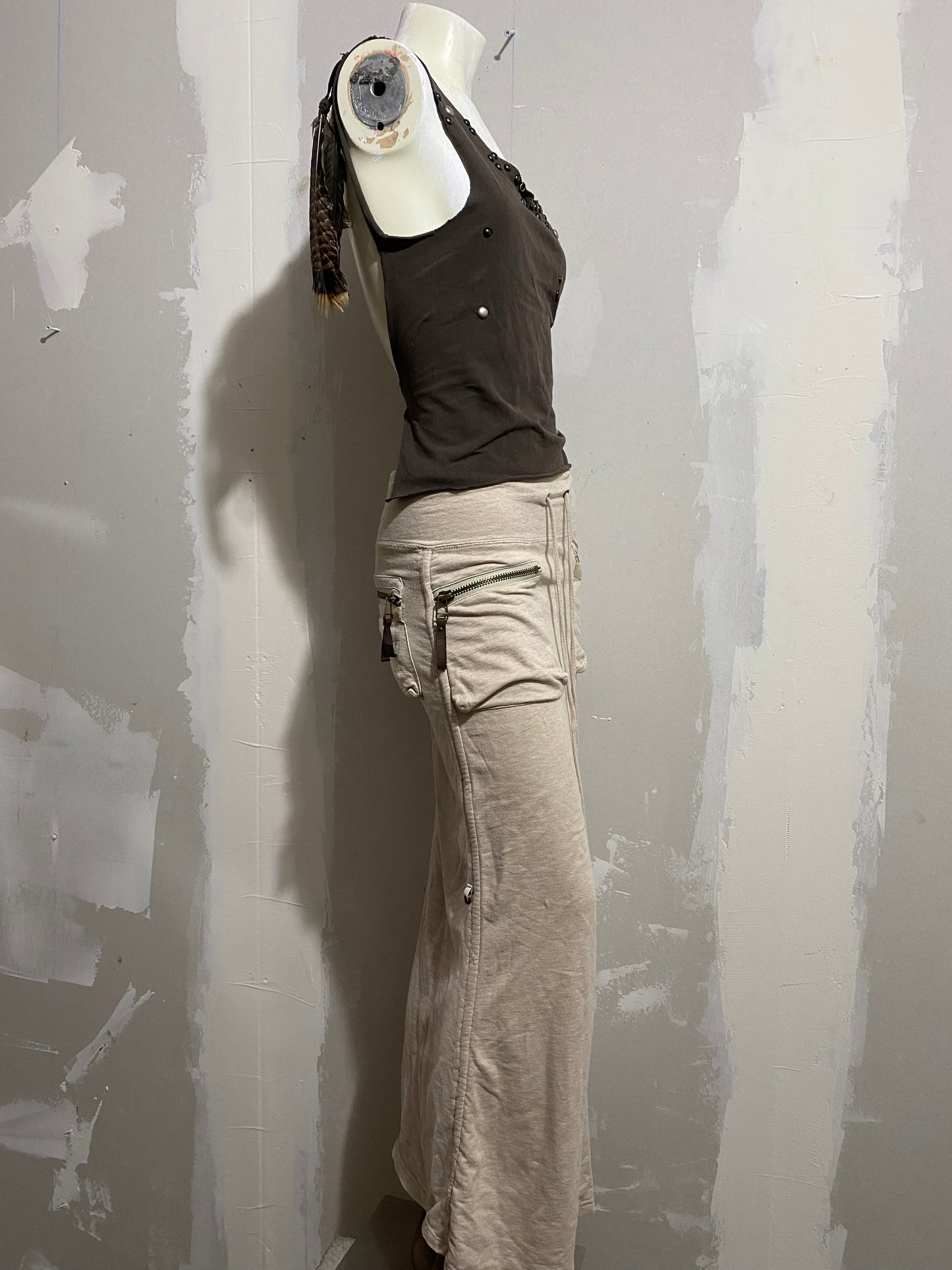 JAPANESE LABEL JERSEY CARGO SKIRT