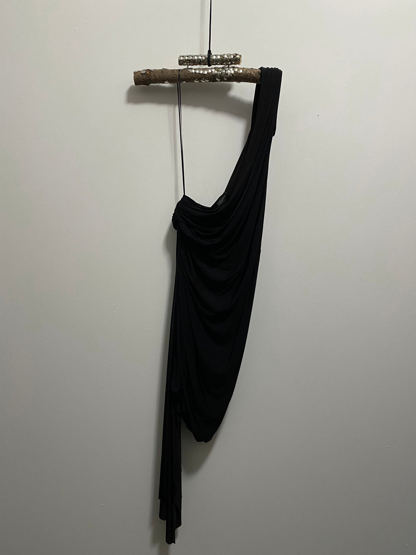 BALENCIAGA TWISTED DRAPED DRESS