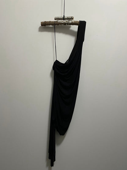 BALENCIAGA TWISTED DRAPED DRESS