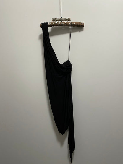 BALENCIAGA TWISTED DRAPED DRESS