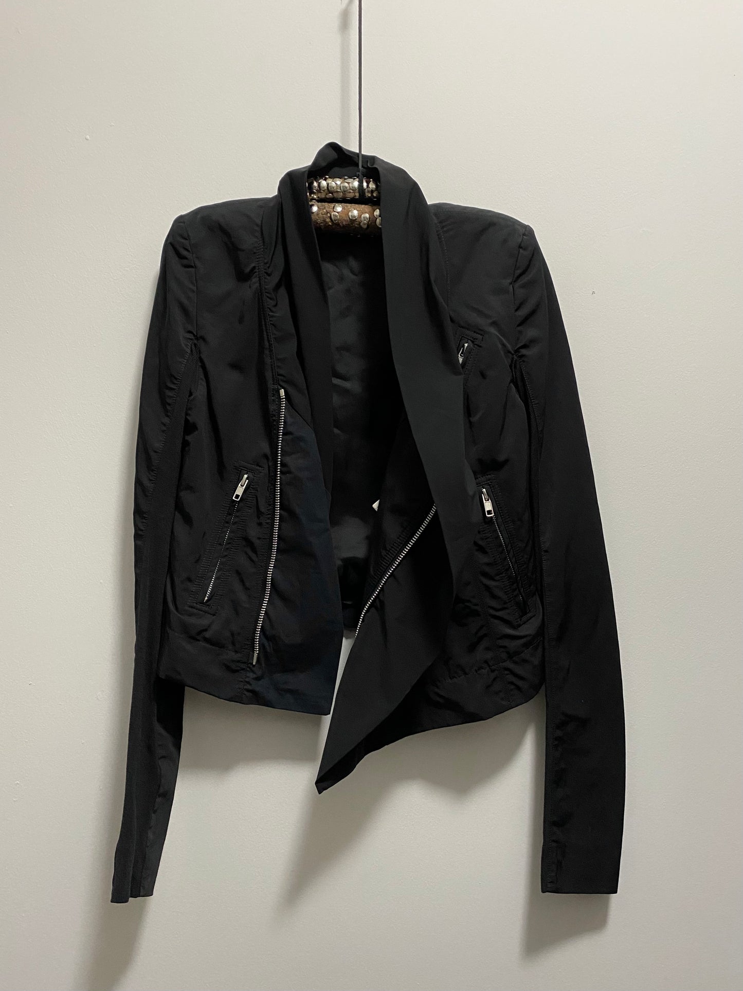 RICK OWENS DRAPED MOTO JACKET