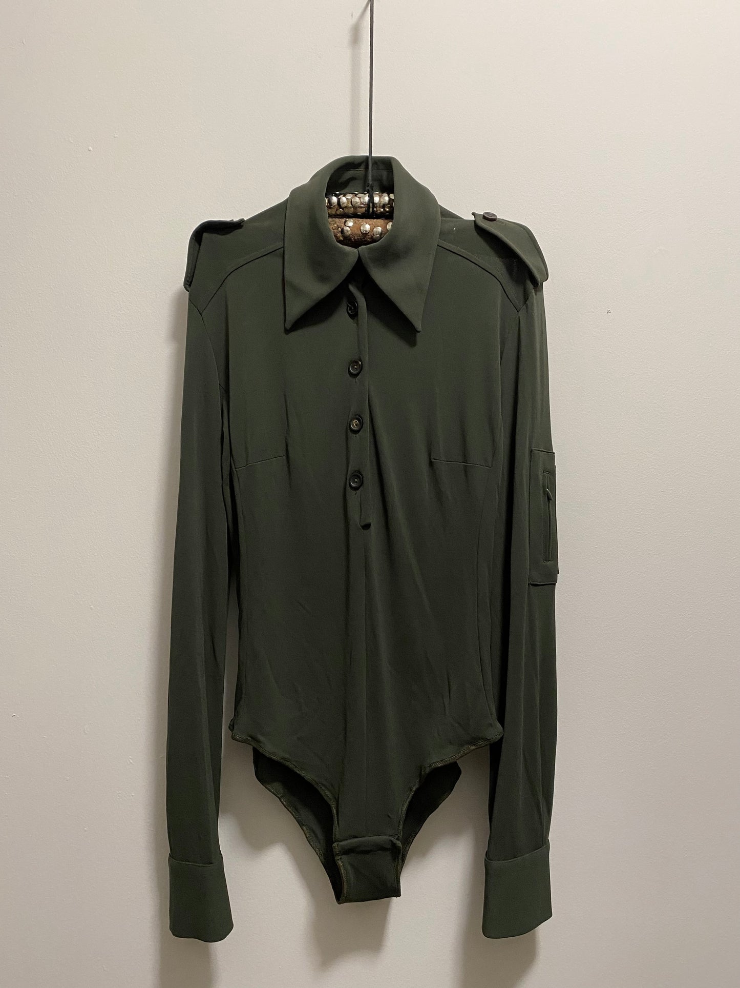 GUCCI BY TOM FORD BUTTON DOWN BODYSUIT